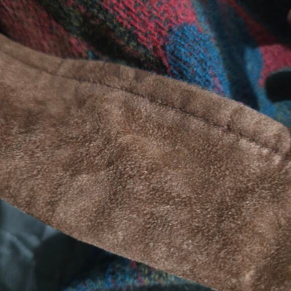 VINTAGE Flytime Tapestry Mallard Coat Italy Wool Duck Foliage Oversized Medium - Picture 12 of 16